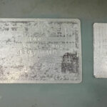 大登機械社製　中古プラスチック粉砕機　【DN-360】　【7.5馬力5.5kW】　銘板（ラベル）画像のサムネイル