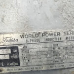 太田工業所社製　中古プラスチック粉砕機　【KM-B20】　【20馬力15kW】　モーター銘板画像のサムネイル