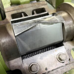ホーライ社製　中古プラスチック粉砕機　【P-1314】　【1馬力0.75kW】　刃部画像のサムネイル